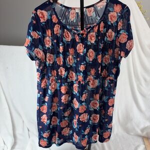 Siren Lily Maternity Large Sheer Floral Lightweight Breathable Flowy Chic Mom